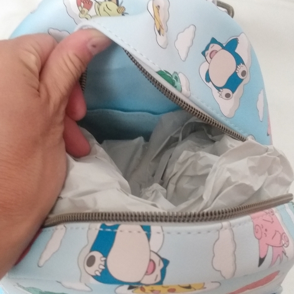 🎉HP🎉Loungefly Pokemon Sleeping Characters Mini Backpack NWT - Picture 4 of 5